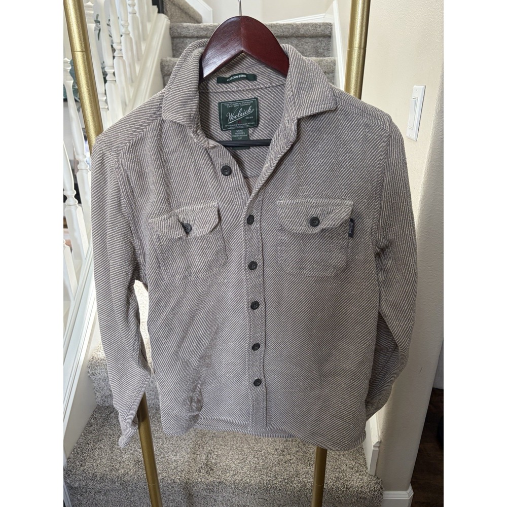 Vintage Woolrich Gorpcore Lumberjack Herringbone Cotton Shirt Jacket